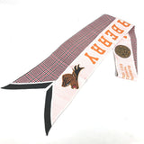 Burberry scarf 8037524 silk pink logo Women
