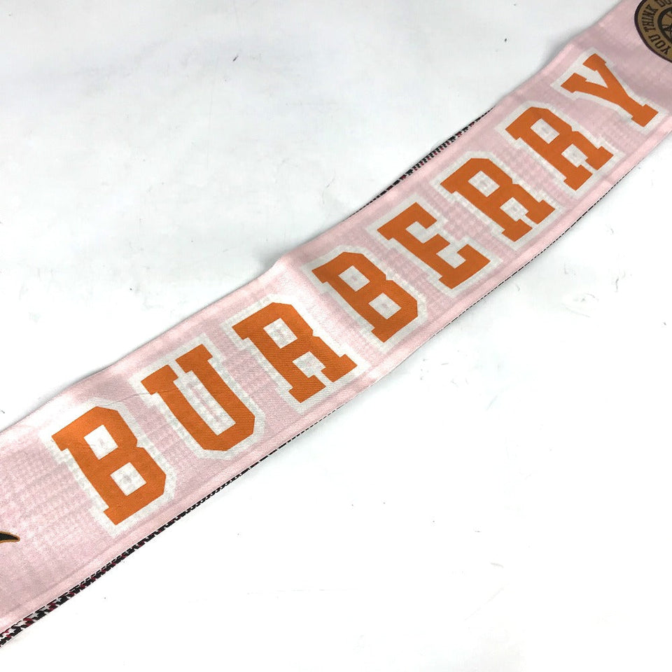 Burberry scarf 8037524 silk pink logo Women