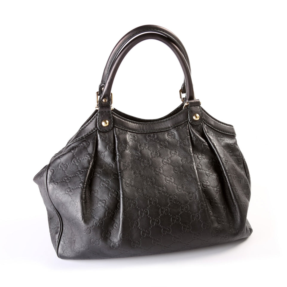 Gucci 211944 Sukey GG Leather Medium Bag