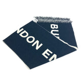 Burberry Scarf 80085081 wool black fringe scarf mens