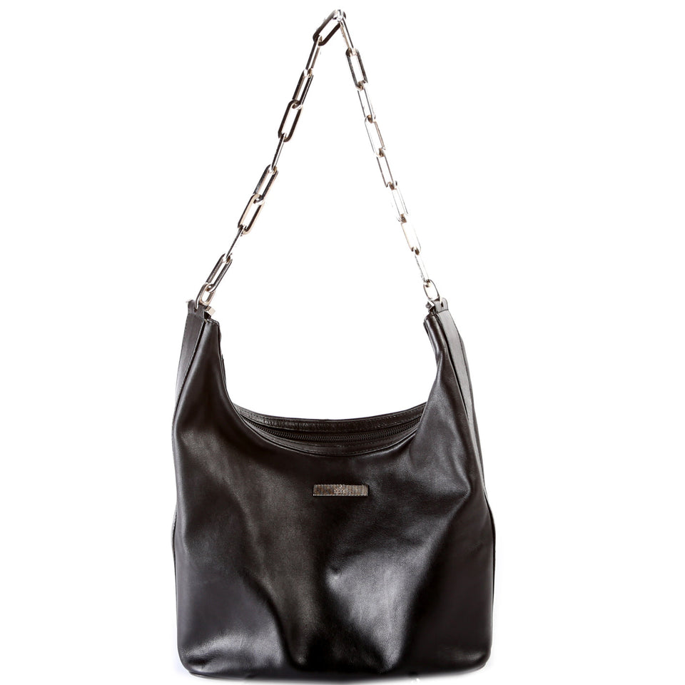 Gucci 01 3874 Leather Chain Shoulder Bag