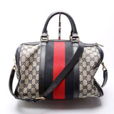 Gucci 247205 Boston Canvas Bag