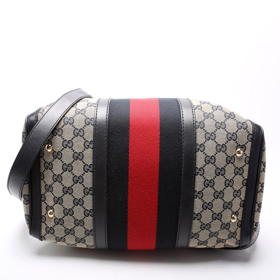 Gucci 247205 Boston Canvas Bag