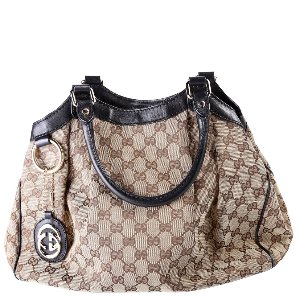 Gucci 211944 Sukey GG Canvas Medium Bag