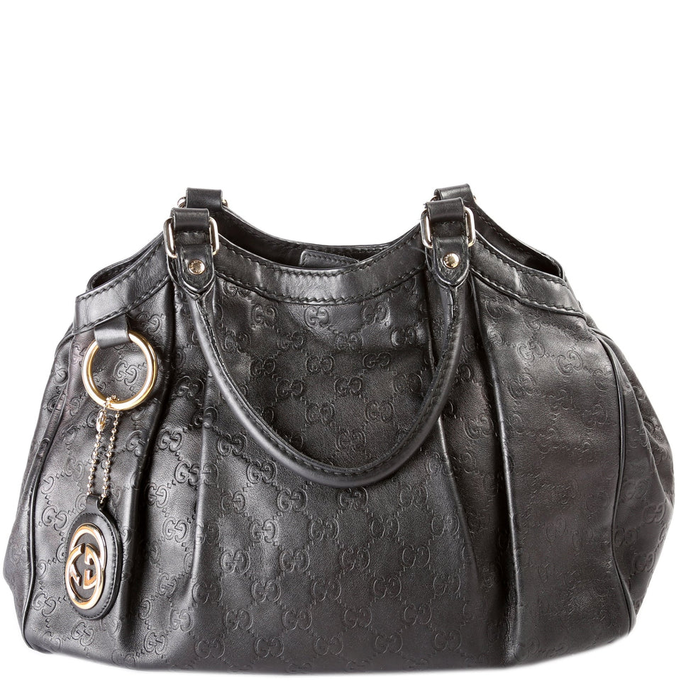 Gucci 211944 Sukey GG Leather Medium Bag