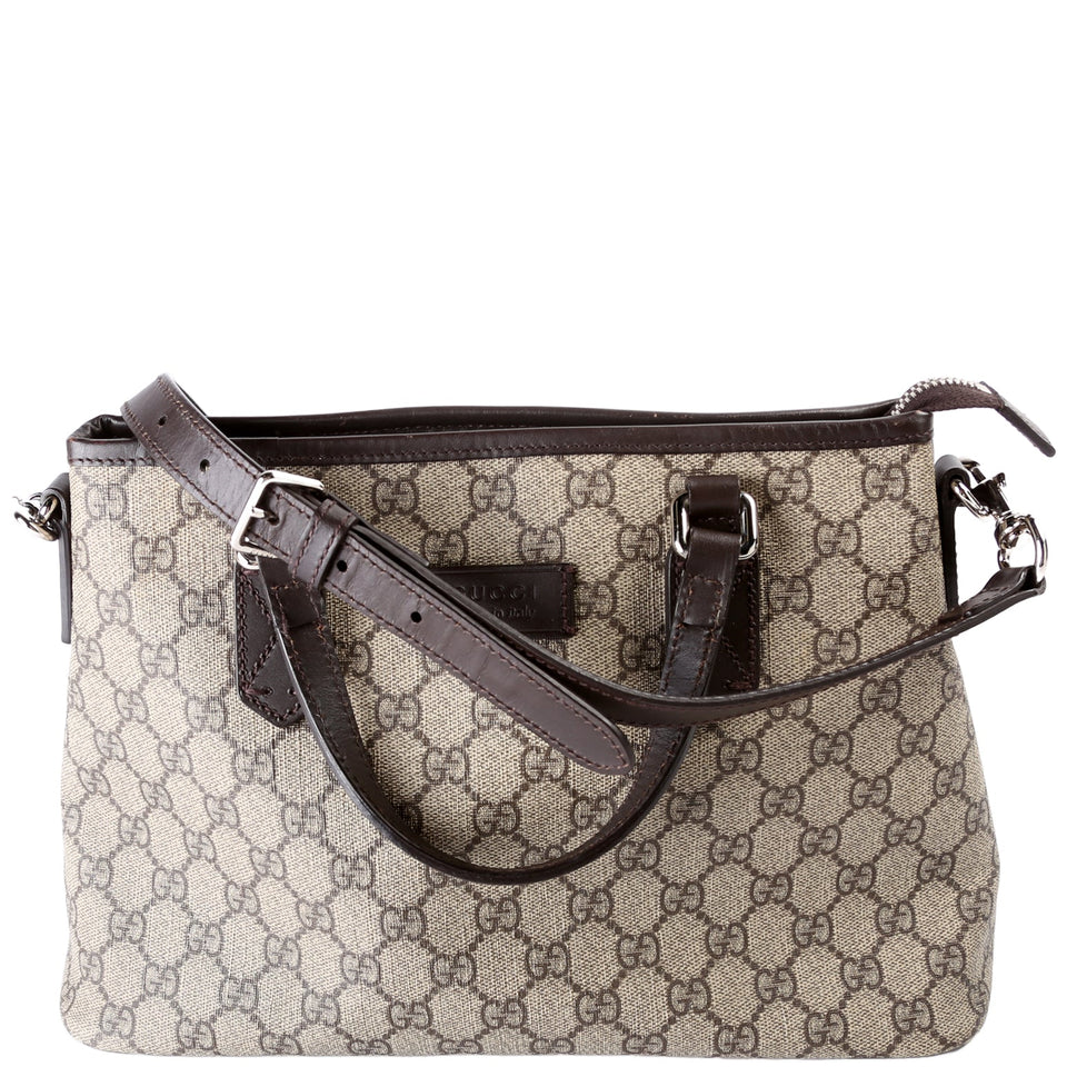 Gucci 429019 GG Supreme Zip Tote Small Bag
