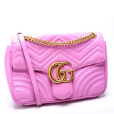 Gucci 443496 Marmont Leather Shoulder Medium Bag