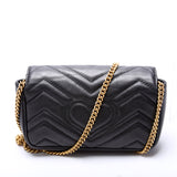 Gucci 476433 Marmont Leather Super Mini Flap Bag