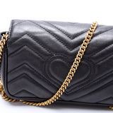 Gucci 476433 Marmont Leather Super Mini Flap Bag
