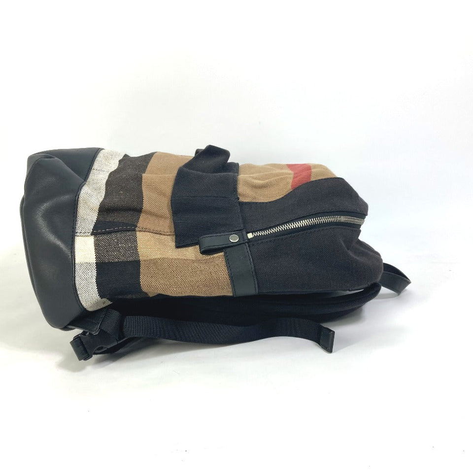 Burberry Backpack 3958527 Canvas / leather beige Backpack Mega Check Pattern mens