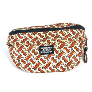 Burberry Backpack Nylon Orange Sling bag, waist pouch, belt bag TB logo unisex(Unisex)