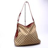 Gucci 257026 GG Canvas Marrakech Hobo Medium Bag