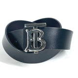 Burberry belt leather black TB logo mens 85