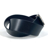 Burberry belt leather black TB logo mens 85