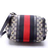 Gucci 269876 GG Canvas Web Small Boston Bag