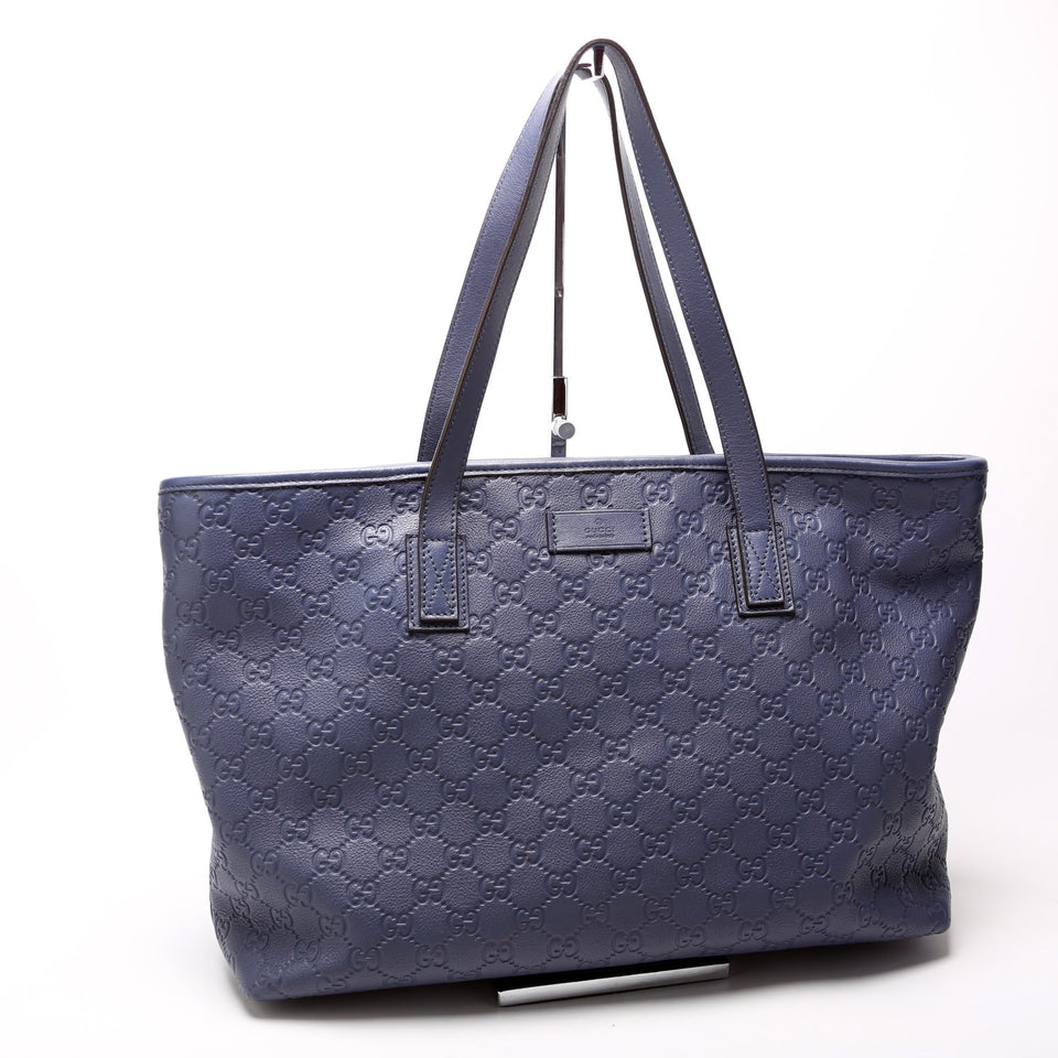 Gucci 211137 Leather Medium Zip Tote Bag