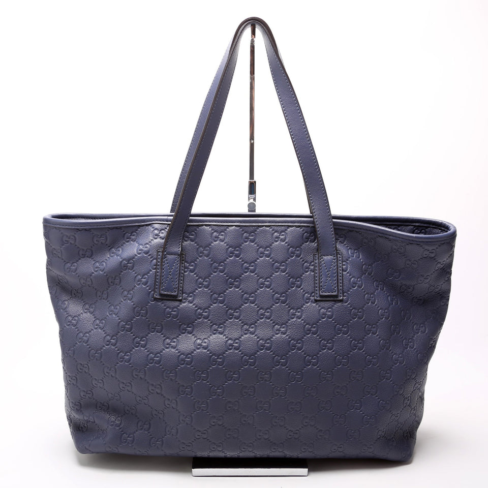 Gucci 211137 Leather Medium Zip Tote Bag