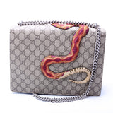 Gucci 400235 Dionysus Bee Snake Embossed Shoulder Medium Bag