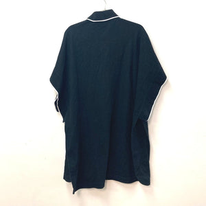 Burberry poncho 8015131 cotton black outer TB logo bicolor Women S