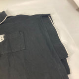 Burberry poncho 8015131 cotton black outer TB logo bicolor Women S