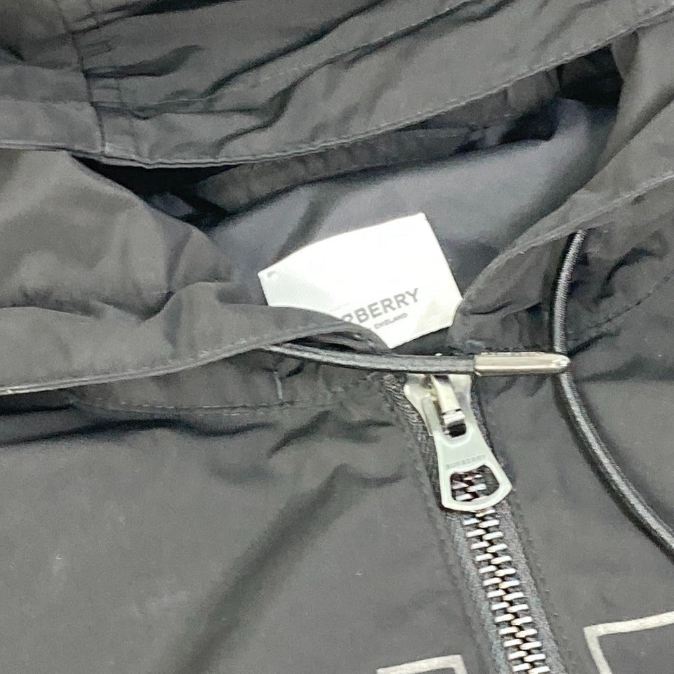 Burberry Jacket Nylon black Outer Apparel Long Sleeve Tops Check Inside hoodie logo mens ‚k