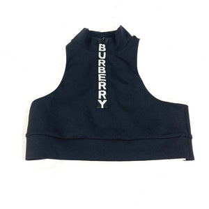 Burberry Tank top 8018926 polyamide black Logo Tops Women S