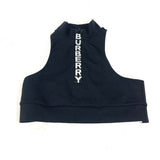 Burberry Tank top 8018926 polyamide black Logo Tops Women S