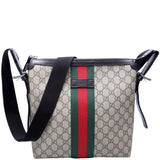 Gucci 387111 GG Supreme Web Messenger Bag