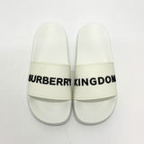 Burberry Sandals rubber white Two-tone beach sandals logo KINGDOM Women 37
