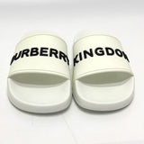 Burberry Sandals rubber white Two-tone beach sandals logo KINGDOM Women 37