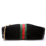 Gucci 503876 Ophidia Suede Shoulder Web Medium Bag