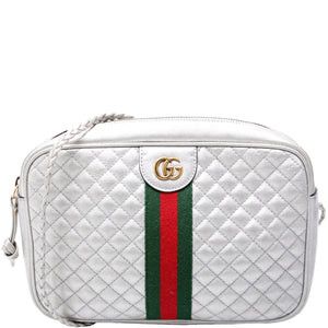 Gucci 541051 Trapuntata Metallic Leather Small Bag