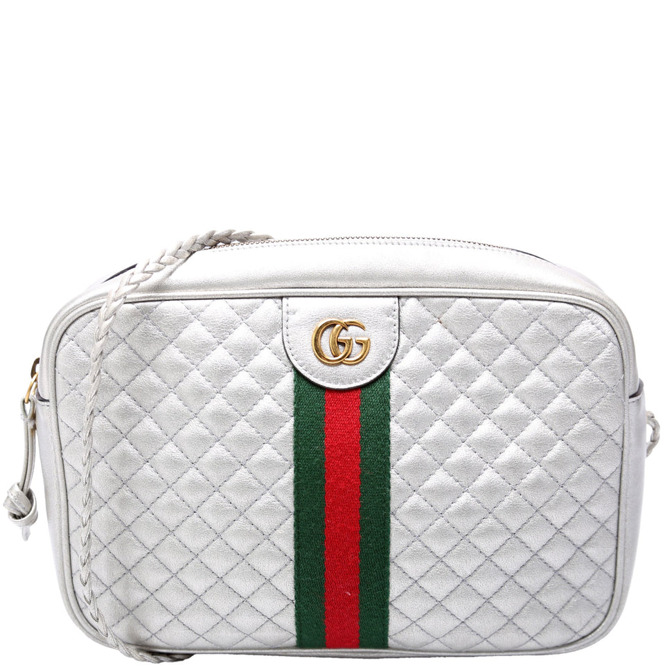 Gucci 541051 Trapuntata Metallic Leather Small Bag