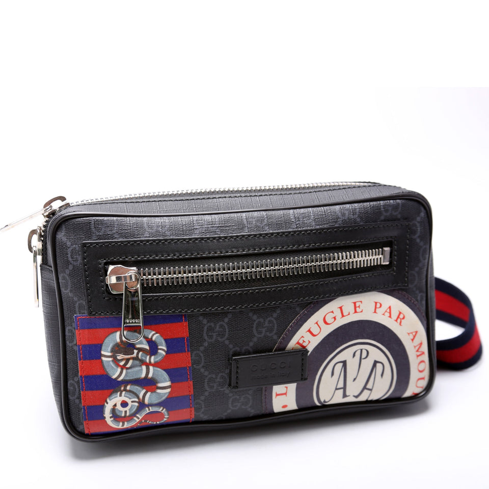 Gucci Soft GG Supreme Night Courrier Belt 474293 Bag