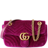 Gucci Marmont Shoulder Velvet Small Flap 443497 Bag