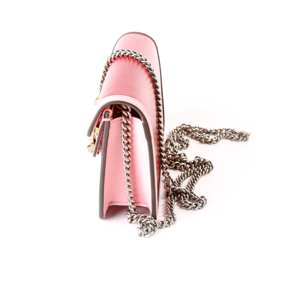 Gucci 476432 Enamel Dionysus Leather Super Mini Bag