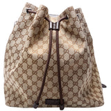 Gucci 449175 GG Canvas Drawstring Backpack Bag