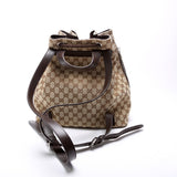 Gucci 449175 GG Canvas Drawstring Backpack Bag