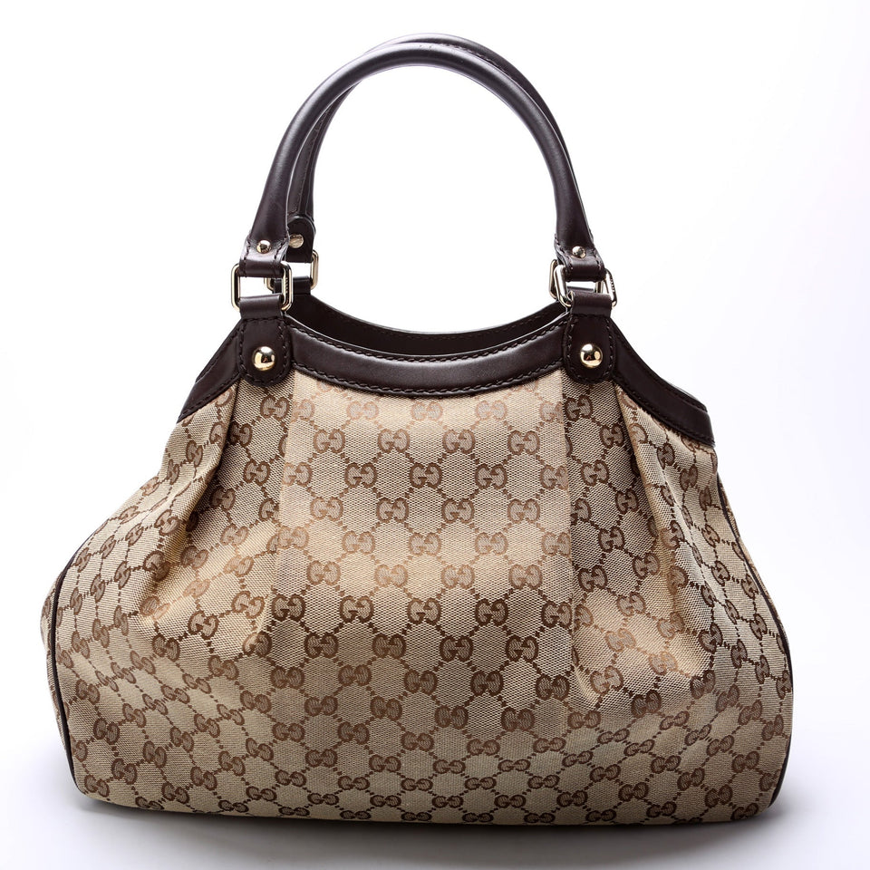 Gucci 211944 Sukey GG Canvas Medium Bag