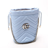 Gucci 575163 Marmont Mini Bucket Blue Bag