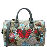 Gucci 409527 GG Supreme Blooms Butterfly Boston Bag