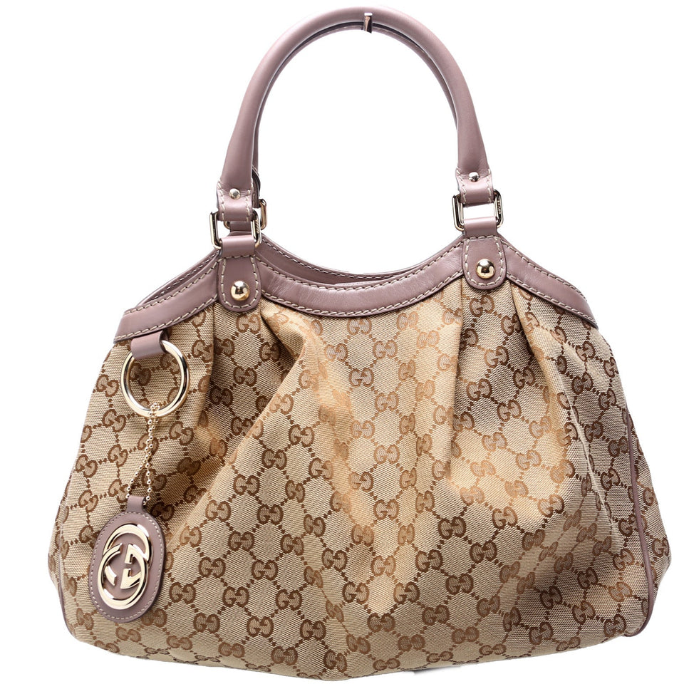 Gucci 211944 Sukey GG Canvas Medium Bag