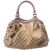 Gucci 211944 Sukey GG Canvas Medium Bag