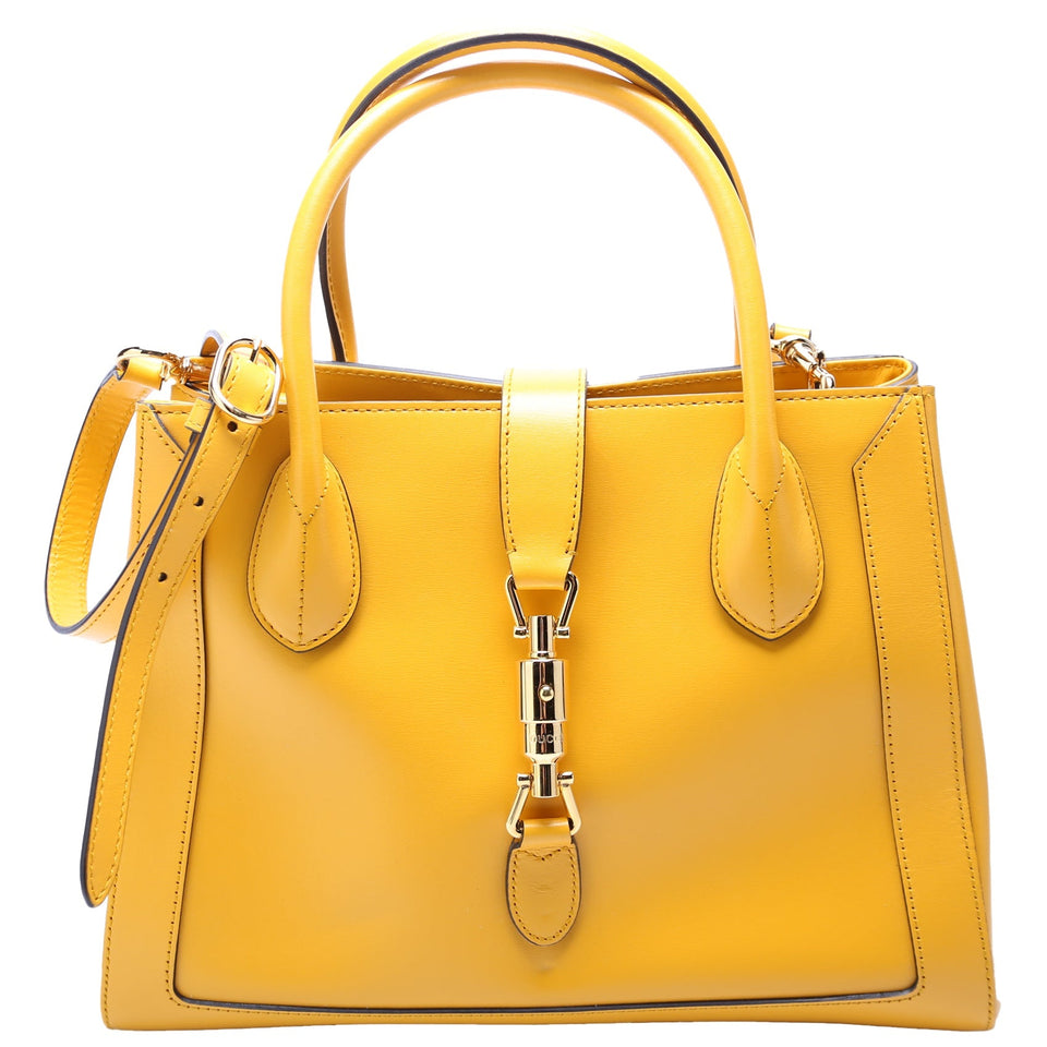 Gucci 649016 Jackie 1961 Leather Medium Tote Bag