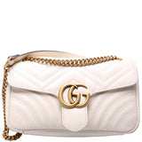 Gucci Marmont Leather Shoulder Small Flap Bag