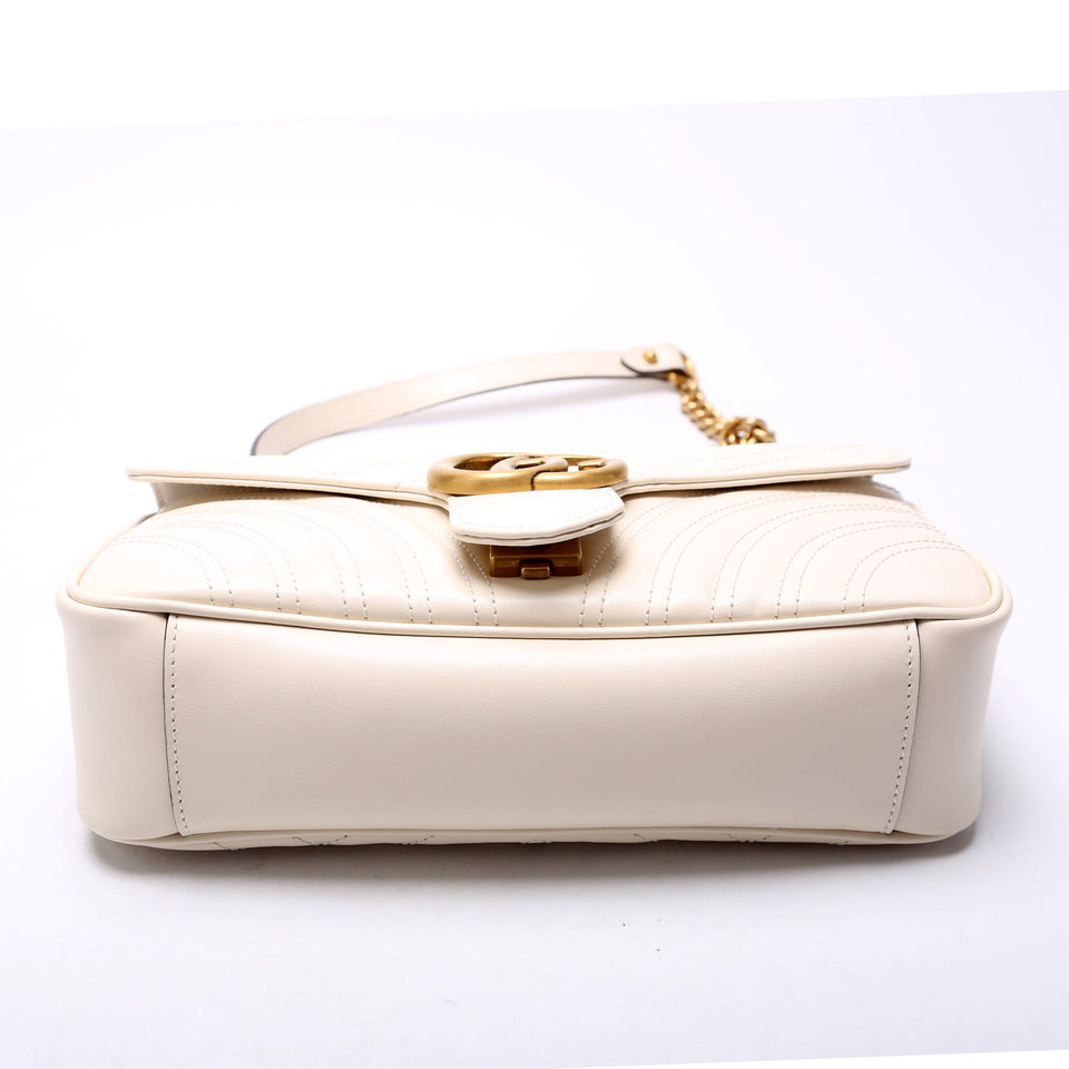 Gucci Marmont Leather Shoulder Small Flap Bag