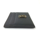 Burberry Card Case leather black TB Women