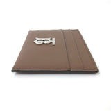 Burberry Card Case leather Brown logo Women