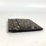 Burberry Card Case leather Brown TB logo unisex(Unisex)