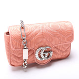 Gucci Marmont Rhinestone Moire Mini Belt 746608 Bag